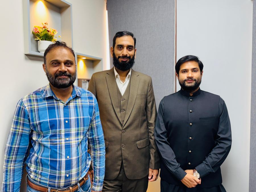 Client training session and certificate ceremony photo
