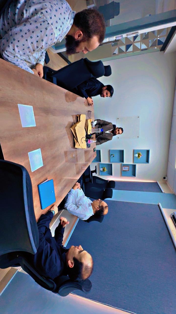 Client training session and certificate ceremony photo