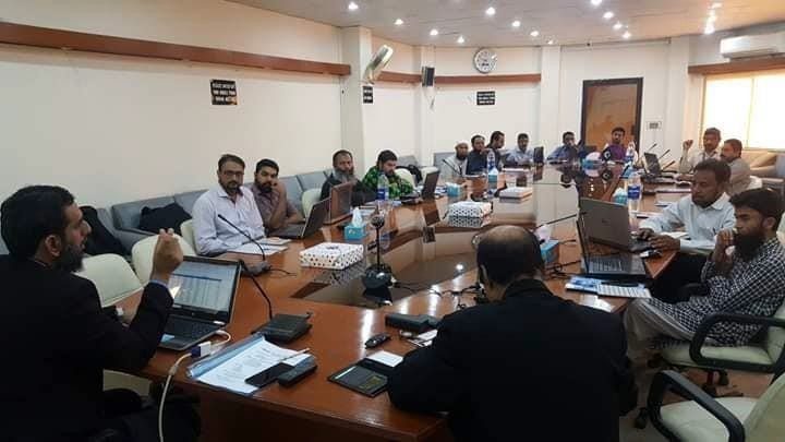 Corporate meeting room training session